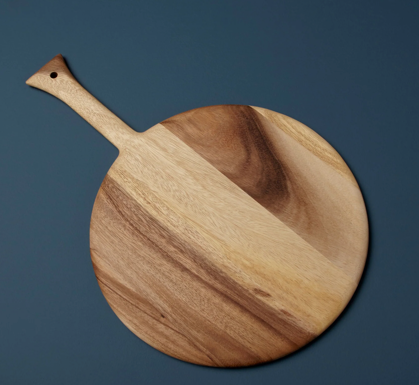 Acacia Round Board with Handle LG
