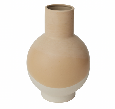 Terracotta and Sand Vase
