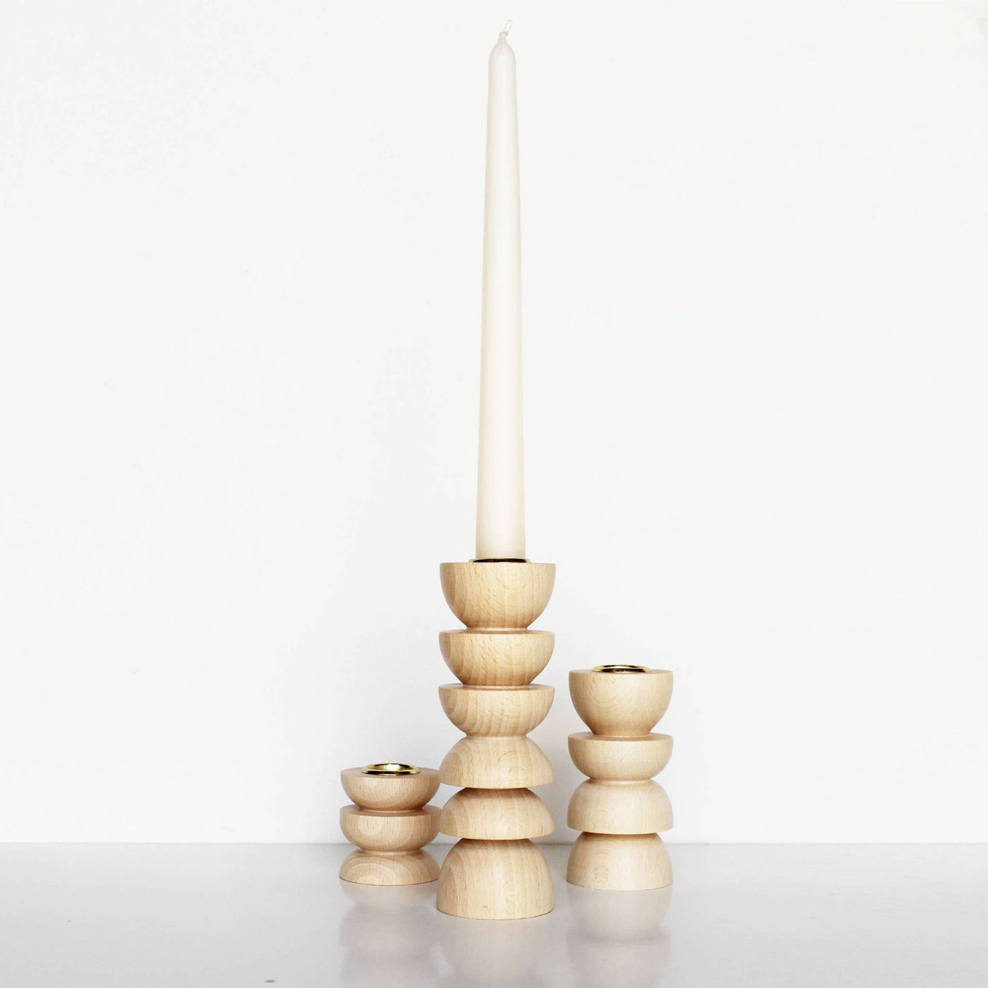 Totem Wooden Candle Holder Vlll